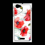 Coque Sony Xpéria J Fleurs en peinture 250