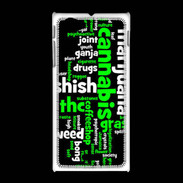 Coque Sony Xpéria J Cannabis Tag