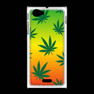 Coque Sony Xpéria J Fond Rasta Cannabis