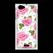 Coque Sony Xpéria J Vintage Rose 3