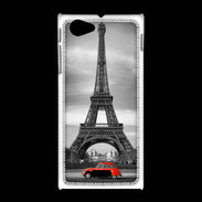 Coque Sony Xpéria J Vintage Tour Eiffel et 2 cv