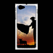 Coque Sony Xpéria J Silhouette d'un toréador