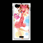 Coque Sony Xpéria J femme fashion