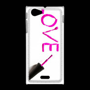 Coque Sony Xpéria J Love avec vernis à ongle
