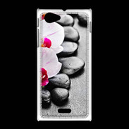 Coque Sony Xpéria J Orchidée Zen 