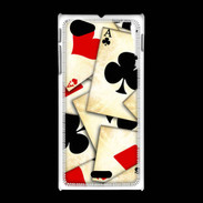 Coque Sony Xpéria J Carte de poker vintage 50