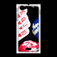 Coque Sony Xpéria J Quinte poker