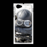 Coque Sony Xpéria J Casque de moto vintage