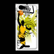 Coque Sony Xpéria J Basketteur en dessin