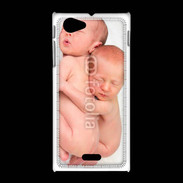 Coque Sony Xpéria J Duo de bébés qui dorment