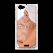 Coque Sony Xpéria J Femme enceinte avec bébé dans le ventre