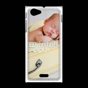 Coque Sony Xpéria J Bébé dormant dans un tiroir