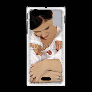 Coque Sony Xpéria J Maman avec ses bébés
