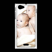 Coque Sony Xpéria J Jumeaux bébés