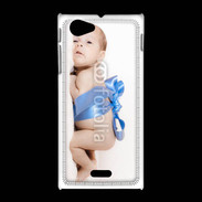 Coque Sony Xpéria J Bébé ruban bleu