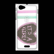 Coque Sony Xpéria J It's a girl