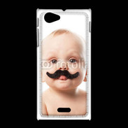 Coque Sony Xpéria J Bébé avec moustache