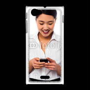 Coque Sony Xpéria J Femme asie glamour