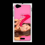 Coque Sony Xpéria J Femme asie glamour 2