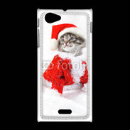 Coque Sony Xpéria J Chat Noël 3