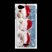 Coque Sony Xpéria J 3 chatons Noël