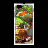 Coque Sony Xpéria J fruits et légumes d'automne