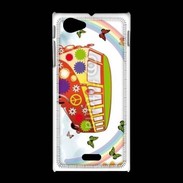 Coque Sony Xpéria J Flower power