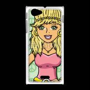 Coque Sony Xpéria J Hippie en dessin