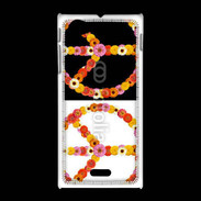 Coque Sony Xpéria J Symbole de la paix Hippie