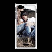 Coque Sony Xpéria J Hippie amoureux et tranquile