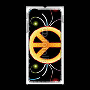 Coque Sony Xpéria J Gold hippie