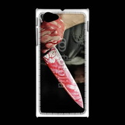 Coque Sony Xpéria J Couteau ensanglanté