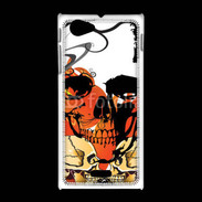 Coque Sony Xpéria J Design Tête de mort