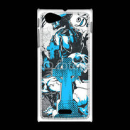 Coque Sony Xpéria J Tête de Mort Day Dead