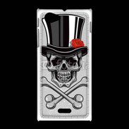 Coque Sony Xpéria J Tête de Mort avec classe