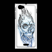 Coque Sony Xpéria J Crâne en dessin 50
