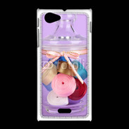 Coque Sony Xpéria J Bonbonne de ruban couture 