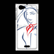 Coque Sony Xpéria J Hôtesse de l'air 4
