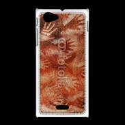 Coque Sony Xpéria J Peinture préhistorique de mains