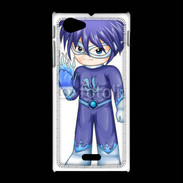Coque Sony Xpéria J Chibi style illustration of a superhero