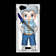 Coque Sony Xpéria J Chibi style illustration of a superhero 2