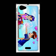 Coque Sony Xpéria J Garçon romantique