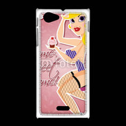 Coque Sony Xpéria J Dessin femme sexy style Betty Boop