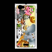 Coque Sony Xpéria J Cartoon animaux fun