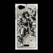 Coque Sony Xpéria J Guerrier en dessin 25