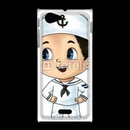 Coque Sony Xpéria J Cute cartoon illustration of a sailor