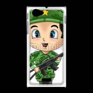 Coque Sony Xpéria J Cute cartoon illustration of a soldier