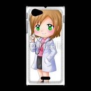 Coque Sony Xpéria J Cute cartoon illustration of a waiter