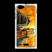 Coque Sony Xpéria J Peinture de bateau