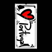 Coque Sony Xpéria J I love Portugal